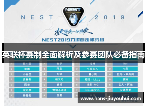英联杯赛制全面解析及参赛团队必备指南
